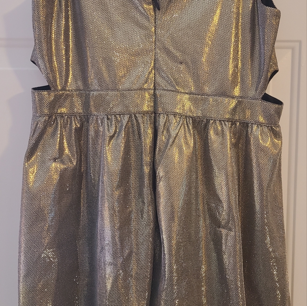 Forever21 + Gold Silver Cocktail Dress - Picture 8 of 8